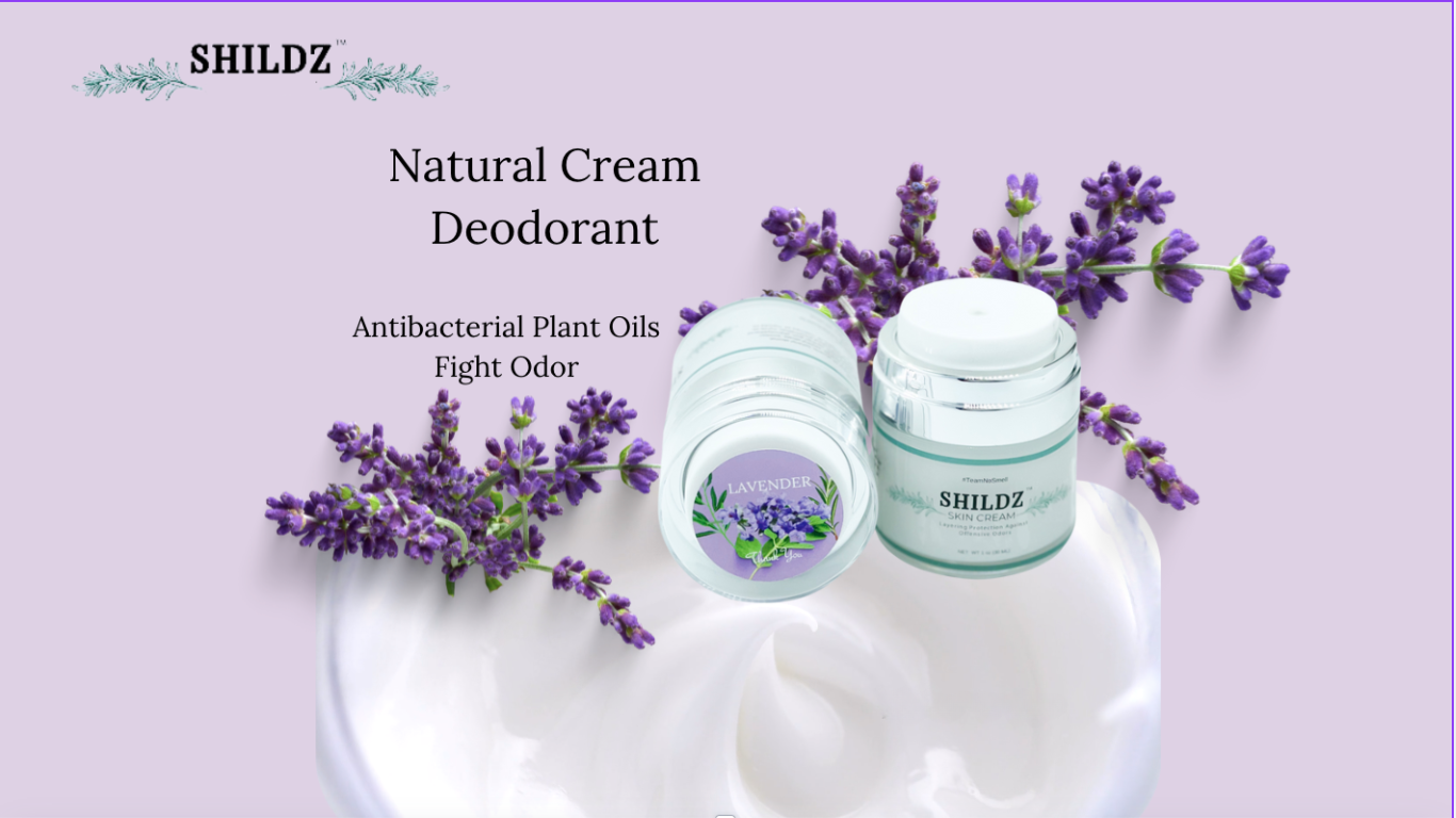 Long-lasting SHILDZ Lavender Deodorant Cream 🌿 Aluminum  and Paraben Free  🚫